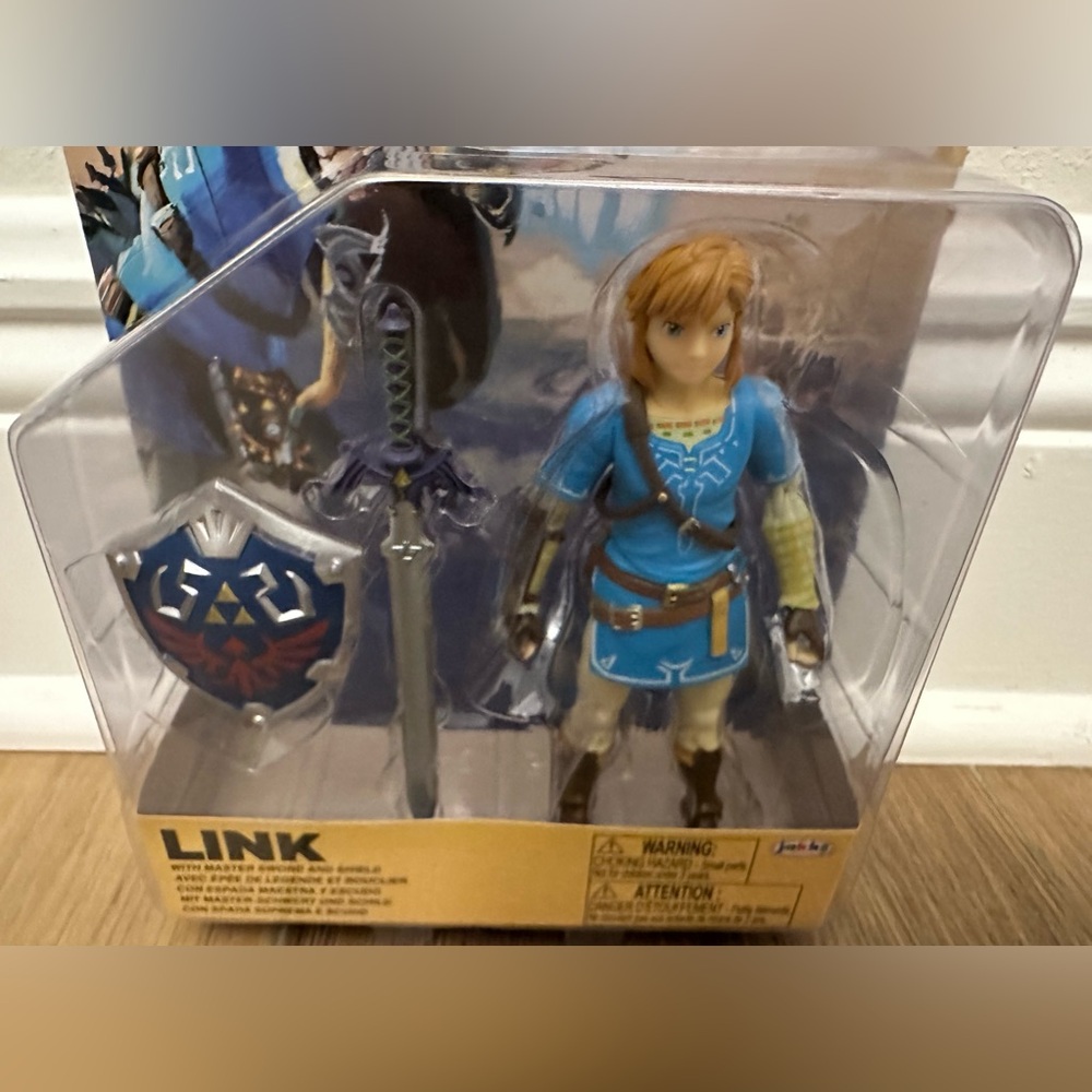 Legend Of Zelda Link With Master Sword & Shield Action Figure 2024 Jakks 42551 - Picture 3 of 6